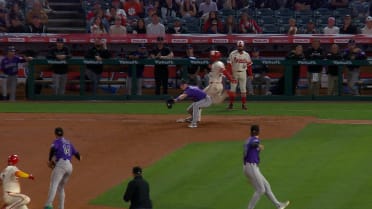 The Rockies complete a double play after challenge
