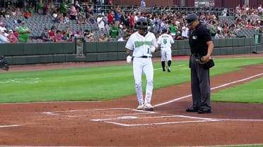 Justin Lebron's leadoff homer