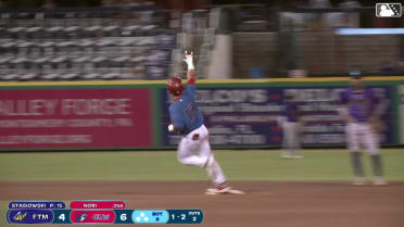 Dante Nori drills his second homer of the year