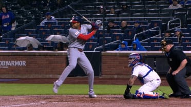 James Wood's two-run double