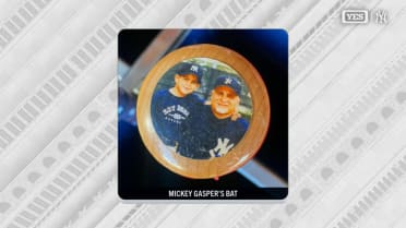 Mickey Gasper uses bat decal with family roots
