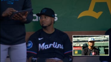 Luis Arraez holds an interview with himself