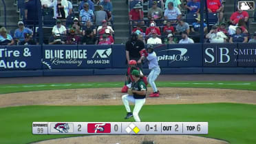 Chris Suero homers (17) on a fly ball to right field. Jacob Reimer scores.