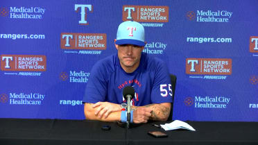 Skip Schumaker discusses the Rangers' win