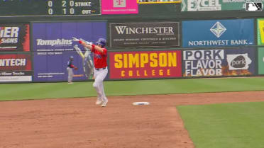 Owen Caissie's 449-foot homer