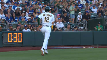 Alika Williams scores on fielder's choice