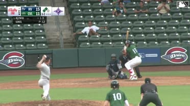 Luke Heyman singles on a line drive to right fielder Camden Troyer. Gerardo Rodriguez scores. Owen Hull to 3rd.