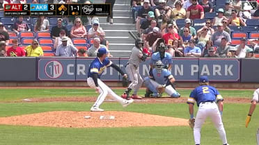 Duce Gourson singles on a line drive to right fielder Alfonsin Rosario. Ivan Brethowr scores. Matt King to 3rd.