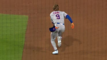 A.J. Ewing steals second and third in the 9th