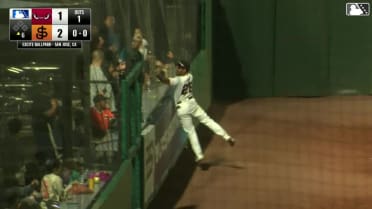 Oliver Tejada's leaping catch at the netting