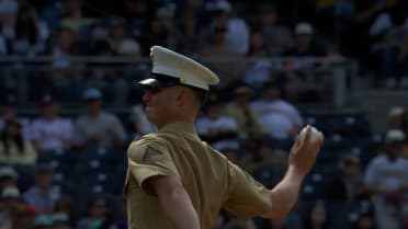 Padres honor military personnel on Memorial Day