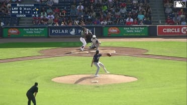 Mikey Romero homers (11) on a line drive to right center field. Nate Eaton scores.