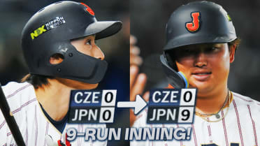 Japan scores nine runs in the 8th to beat Czechia
