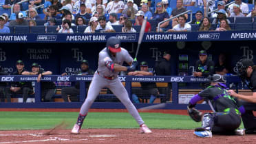 Daylen Lile not hit by pitch after review