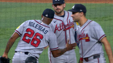 Raisel Iglesias finishes the Braves' 8-3 win