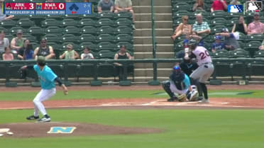 Jared Sundstrom homers (4) on a fly ball to center field.