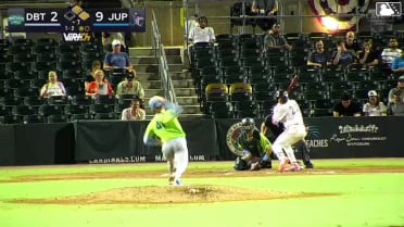 Luis Arana singles on a line drive to left fielder Jalen Hairston. Eric Guevara scores. Josh Hogue to 2nd.