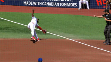 Vladimir Guerrero Jr.'s spinning throw