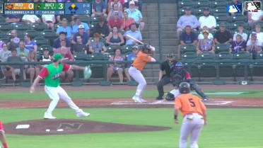 Devin Taylor homers (9) on a fly ball to center field. Brennan Milone scores.
