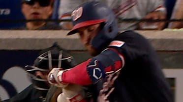Dylan Crews' hit by pitch overturned after review
