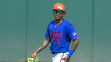 Cristian Pache's running catch