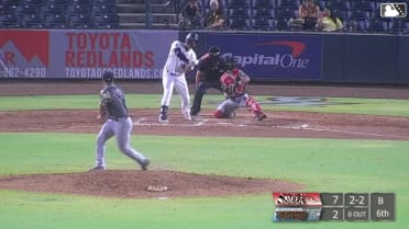 Tyson Neighbors fans the first batter of his outing