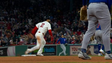 Isiah Kiner-Falefa touches second base after review