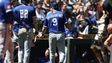 Vinnie Pasquantino scores on a forceout
