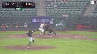 Tanner Thach homers (10) on a line drive to right field.