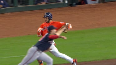 Mauricio Dubón nabs Jeremy Peña  after review