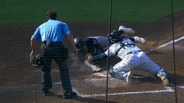 José Caballero nabs Dane Myers at home after review