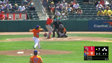 Nelly Taylor homers (5) on a fly ball to right field.