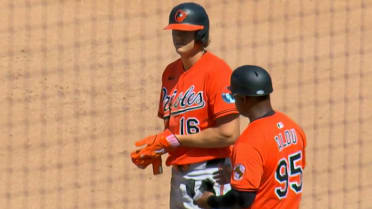 Coby Mayo's two-run single