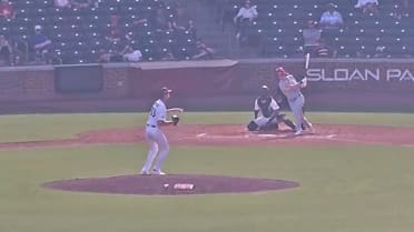 Aidan Miller's RBI ground-rule double