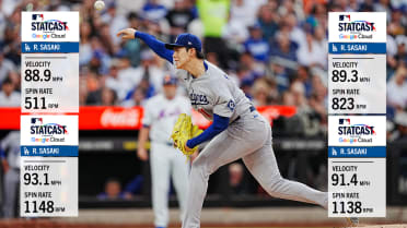 Los mejores splitters de Roki Sasaki ante los Mets