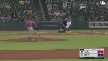 Valente Bellozo's eighth strikeout of the game