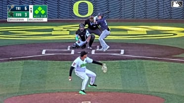 Kevin Bruggeman strikes out swinging.