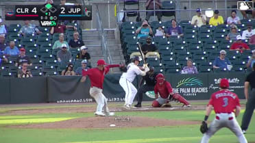 Max Williams singles on a ground ball to right fielder Jonathan Hogart. PJ Morlando scores.