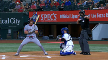 Jack Leiter fans Travis Bazzana for first K of the game