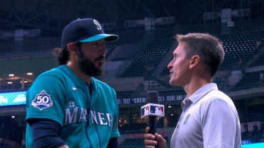 Andrés Muñoz on his 100th save with the Mariners