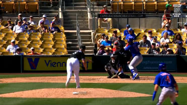 Cubs score two on error