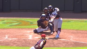 Gabriel Gonzalez's first homer of spring