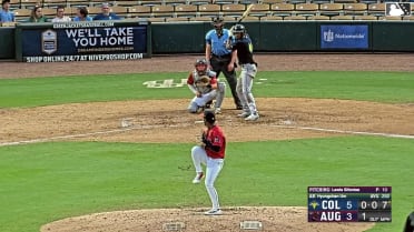 Yandel Ricardo homers (3) on a fly ball to left center field. Josh Hammond scores.
