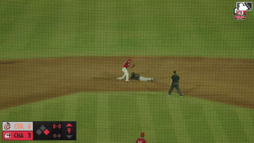 Eric Hartman's 50th stolen base of the year