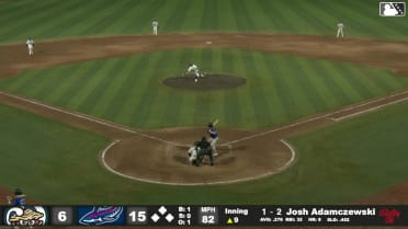 Josh Adamczewski homers (9) on a fly ball to right center field.