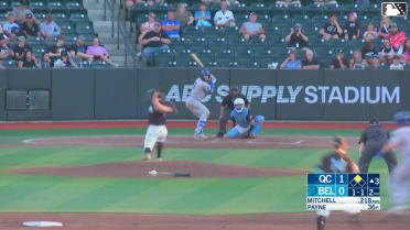 Blake Mitchell singles on a ground ball to right fielder Wilfredo Lara. Nolan Sailors scores.