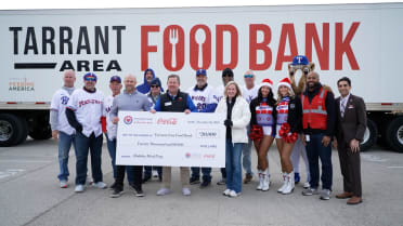 Rangers Host Tarrant Area Food Bank Distribution