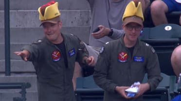 Parachuting hot dogs at T-Mobile Park