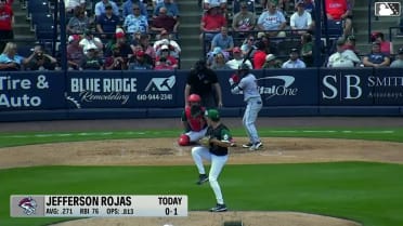 Jefferson Rojas' fifth Double-A home run