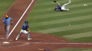 Brewers score two on single, error